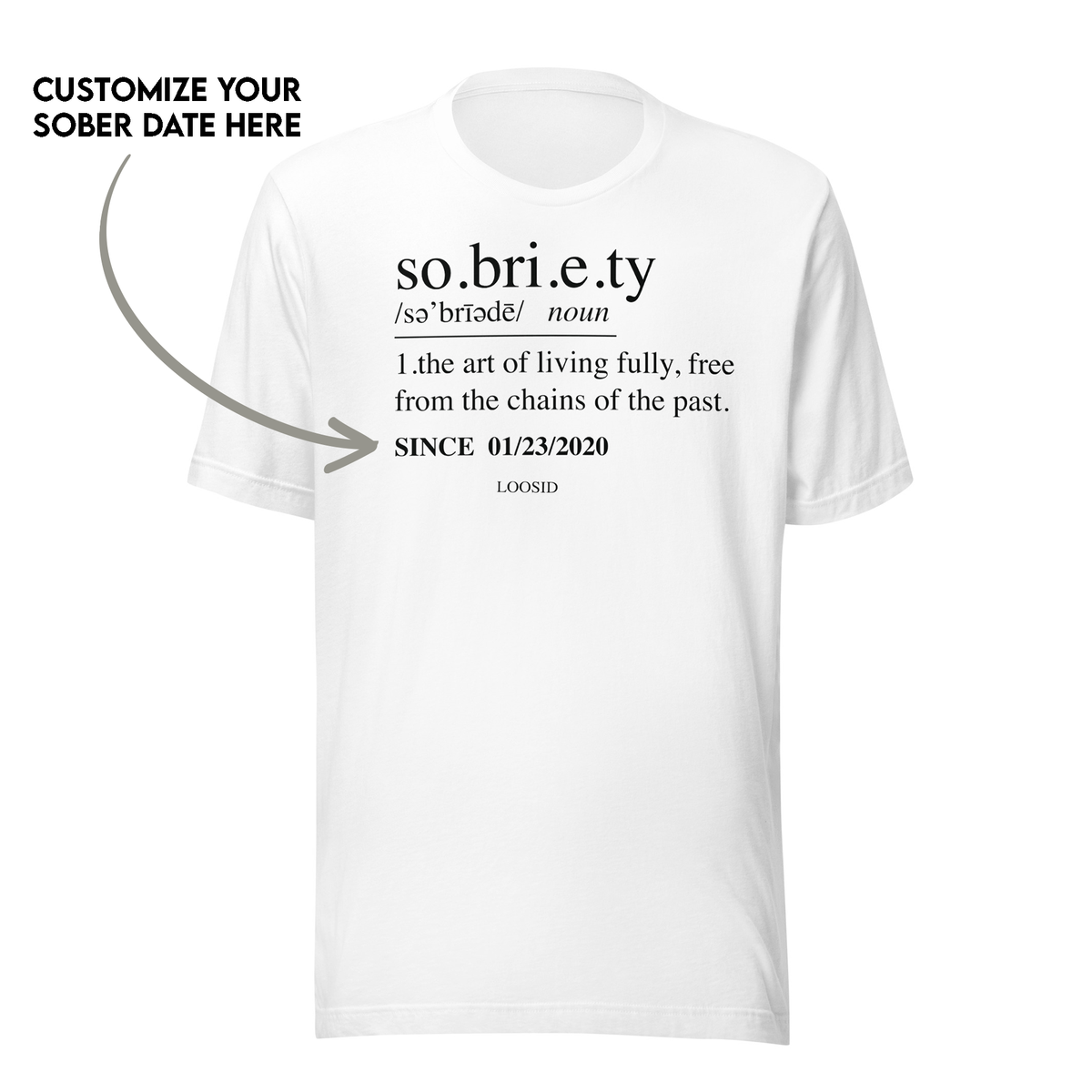 Sober T Shirt for anyone proud to recover out loud