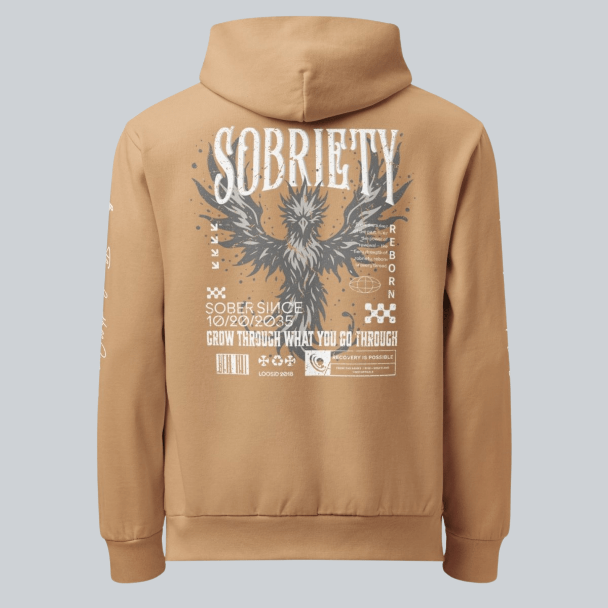 Phoenix Reborn Recovery Hoodie Limited Edition Recovery Hoodie graphic detail (view 4)