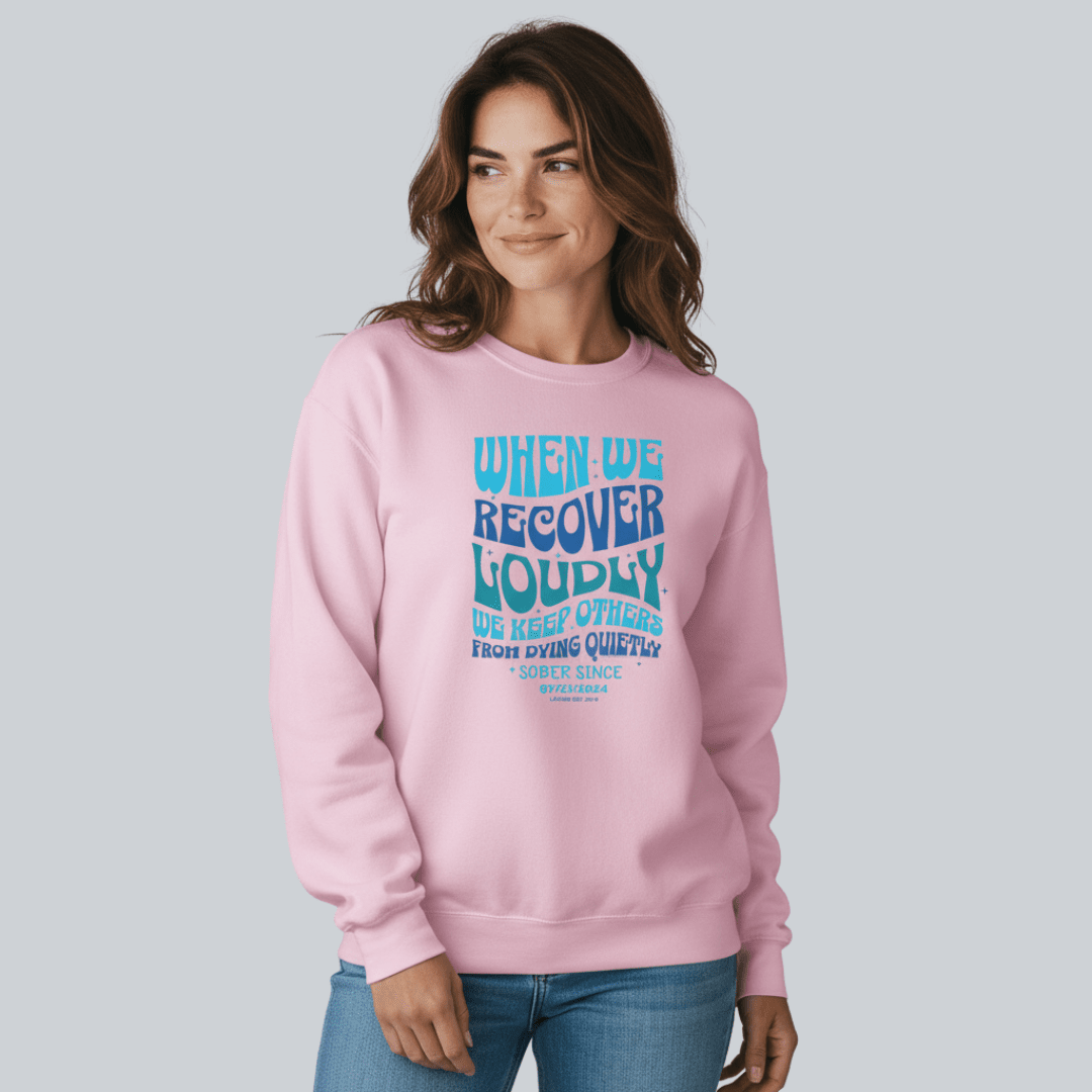 When We Recover Loudly Recovery Hoodie product photo (view 30)