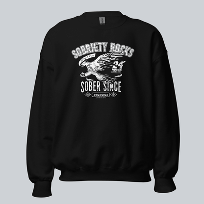 Sober Since Recovery Hoodie lifestyle view (view 5)