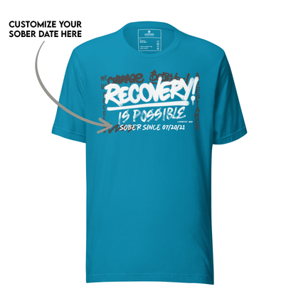 Recovery Is Possible Sober T Shirt back view (view 7)
