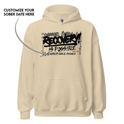 Recovery Is Possible for Women Recovery Hoodie flat lay styled image (view 23)