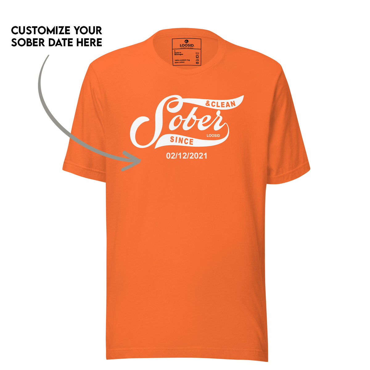 Minimalist sobriety t shirt styled for men and women