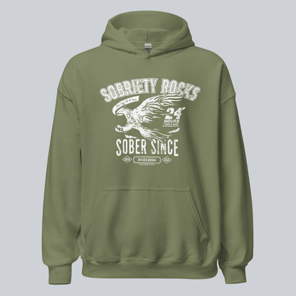 Sober Since Recovery Hoodie packaging detail (view 18)