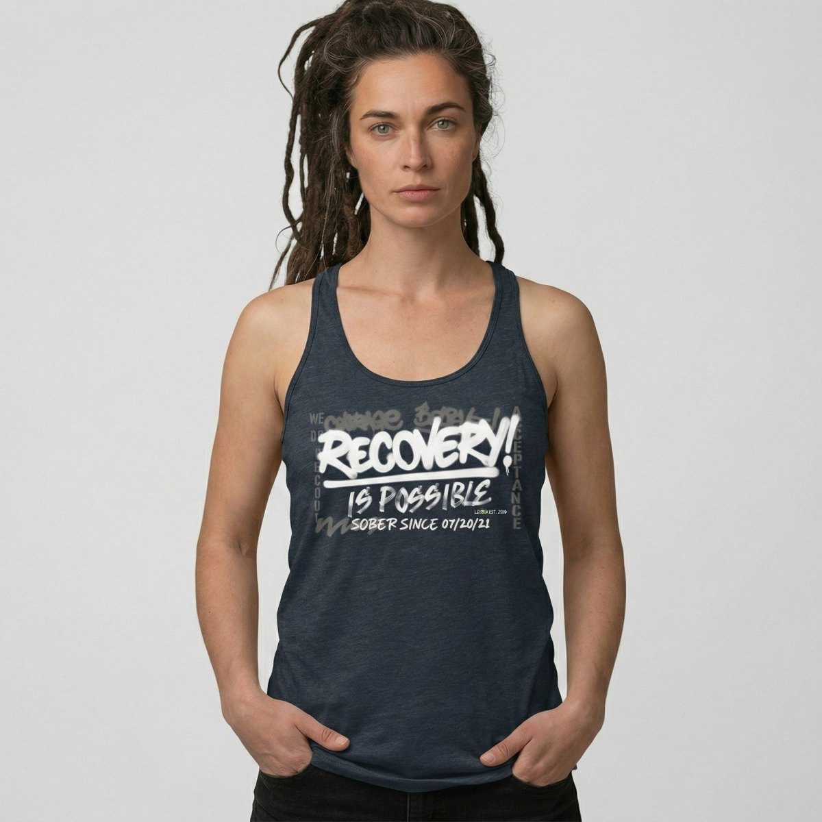 Recovery Is Possible Sober Tank Top product photo (view 10)