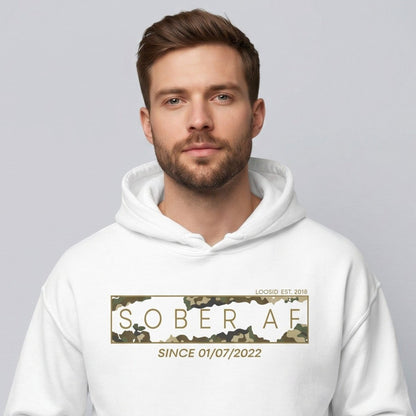 Sober AF Camo Recovery Hoodie product photo (view 20)