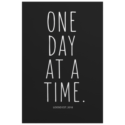 Sobriety Art | One Day At A Time Canvas Wall Art
