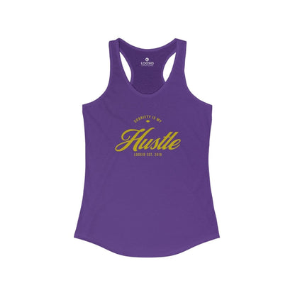 Sobriety is My Hustle Sober Tank Top featuring the design (view 11)
