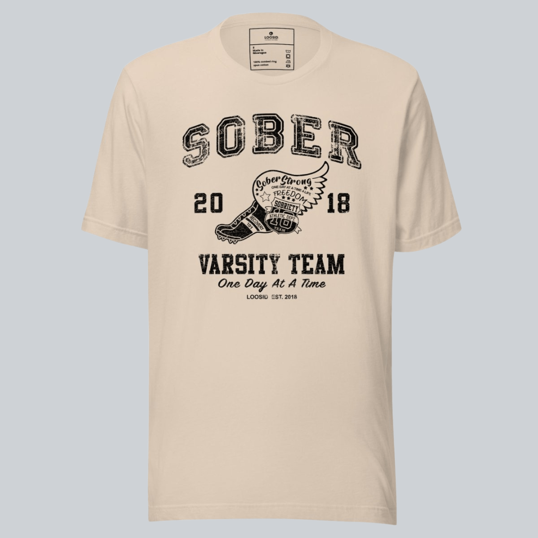 Sober Varsity Men's Sober Sober T Shirt packaging detail (view 18)