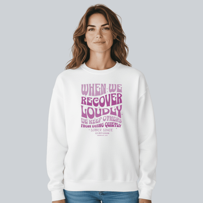 When We Recover Loudly Recovery Hoodie side view (view 26)