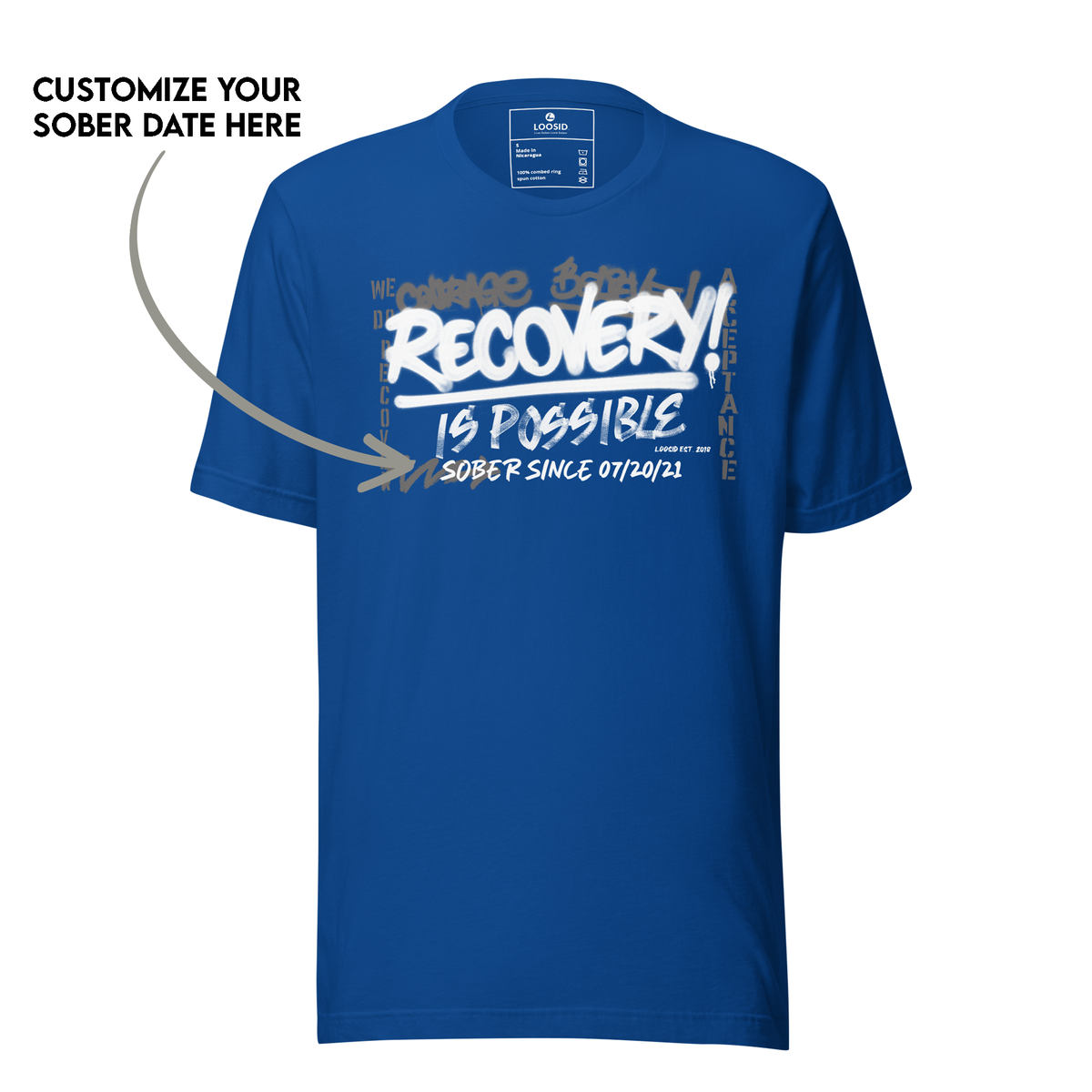 sober t shirt stylish unisex clothing for recovery