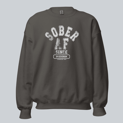 Sober AF Since Recovery Hoodie product photo (view 10)