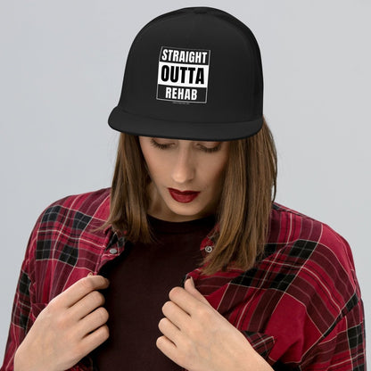 Straight Outta Rehab Sober Hat graphic detail (view 4)