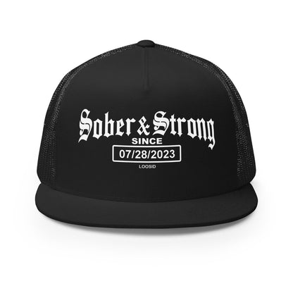 Personalized Snapback Sober Hat lifestyle view (view 5)