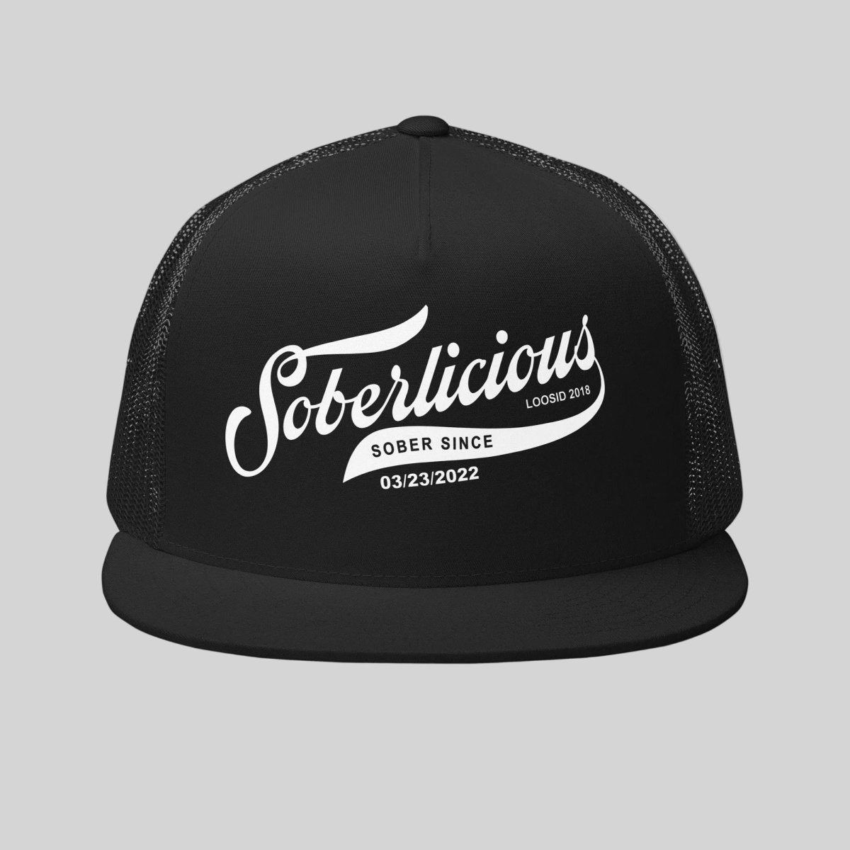 Soberlicious W Sober Date Sober Hat flat lay styled image (view 3)