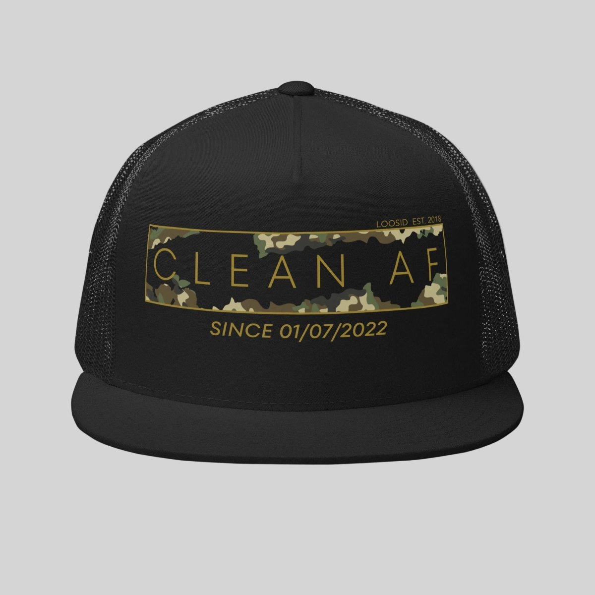Camo Clean AF Sober Hat graphic detail (view 4)