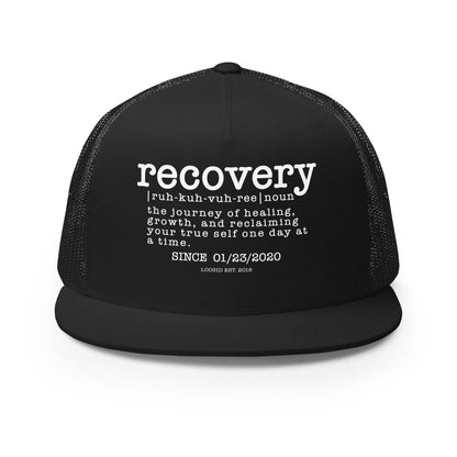 Loosid Recovery Definition Sober Hat featuring the design