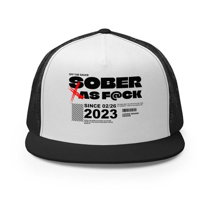 Sober As F*ck Sober Hat featuring the design (view 11)