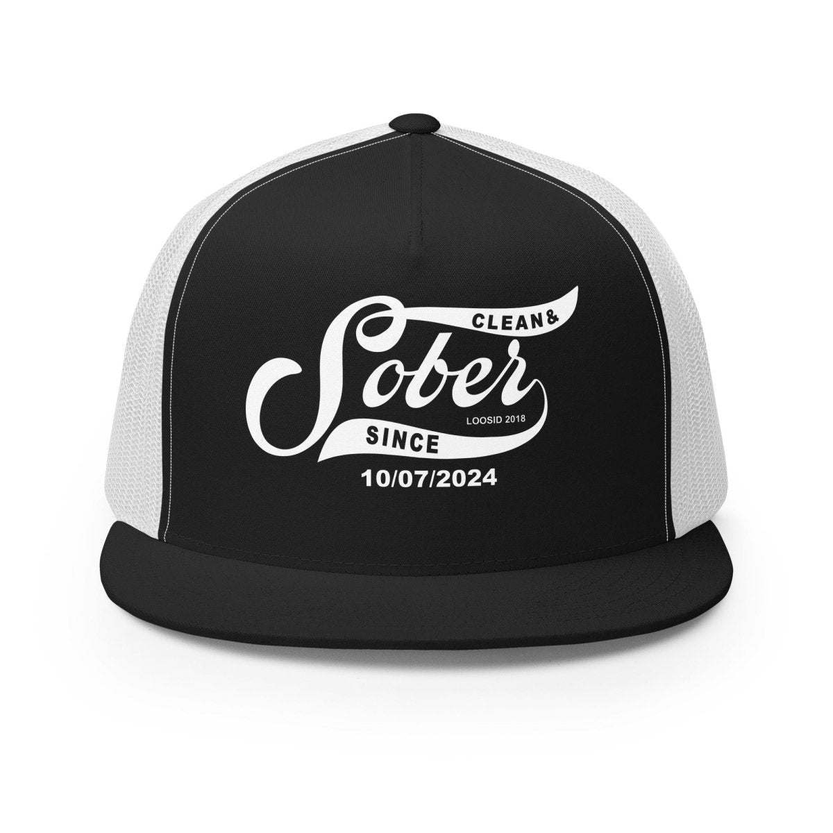 Loosid Sober Since Personalized Sober Sober Hat featuring the design