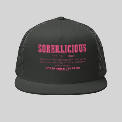 Soberlicious Definition w Custom Sobriety Date Sober Hat lifestyle view (view 5)