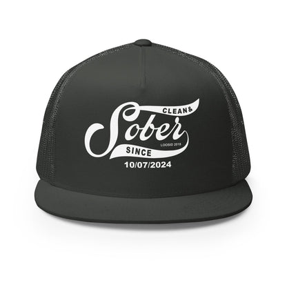 Sober Since Personalized Sober Sober Hat graphic detail (view 4)
