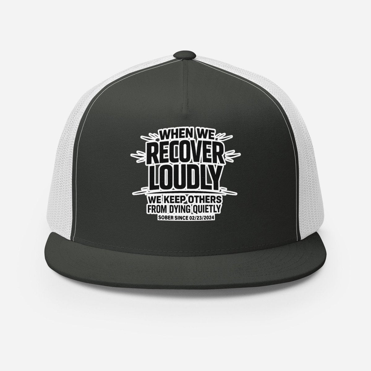 We do Recover Sober Hat close-up view (view 12)
