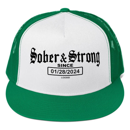 Personalized Snapback Sober Hat close-up view (view 12)