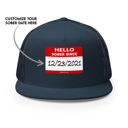 Hello Sober Since Sober Hat lifestyle view (view 5)