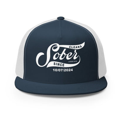 Sober Since Personalized Sober Sober Hat side view (view 6)