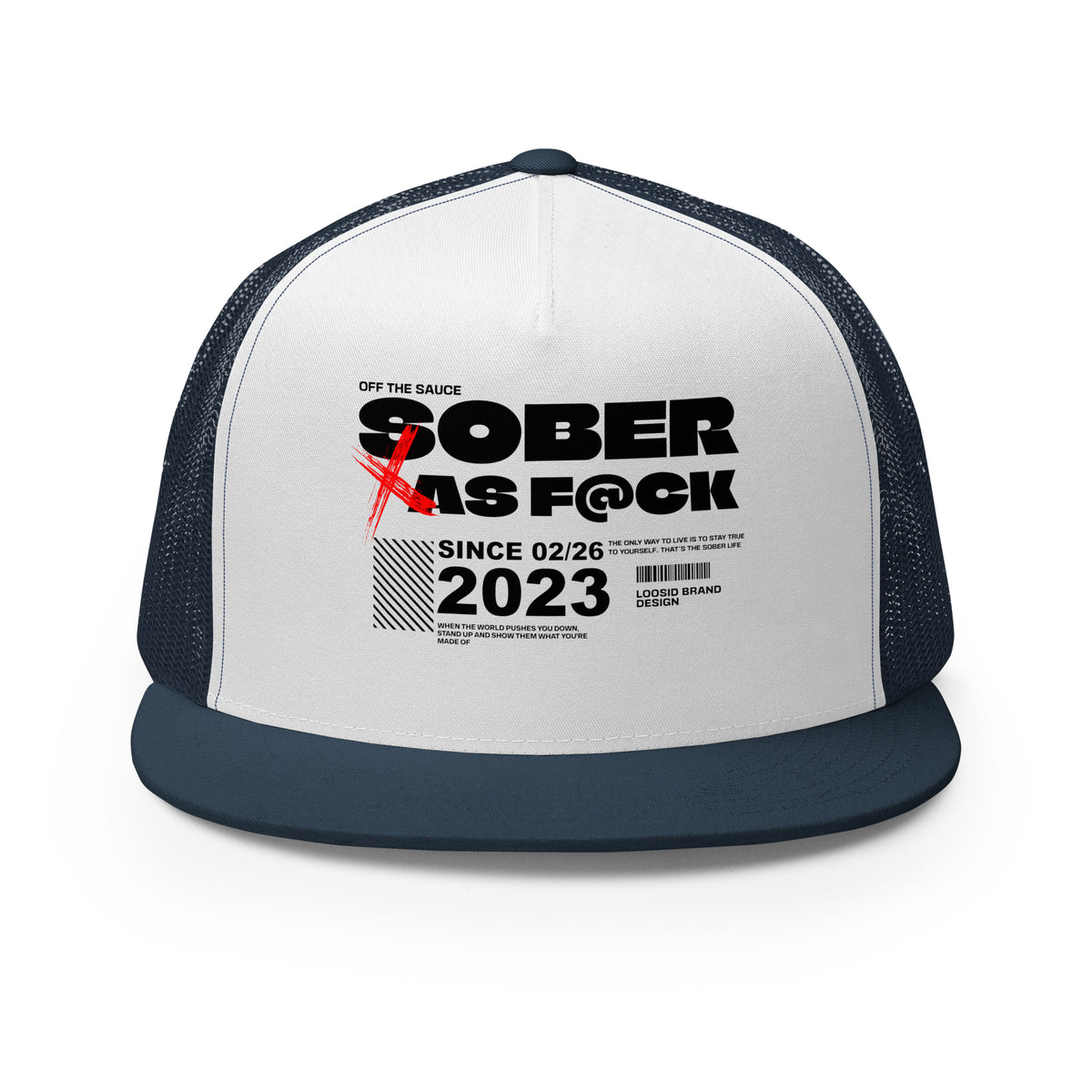 Classic fit sober hat with meaningful recovery statement