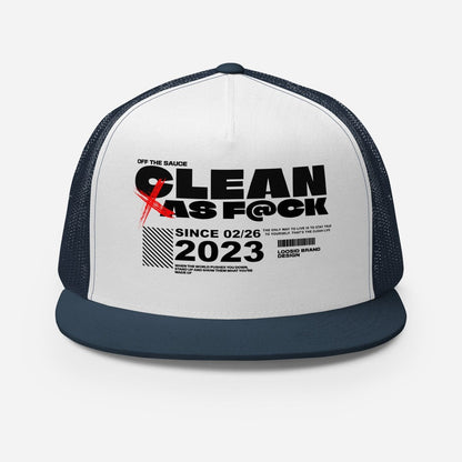 Clean As F*ck Sober Hat featuring the design (view 11)
