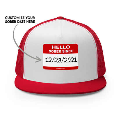 Hello Sober Since Sober Hat product photo (view 10)