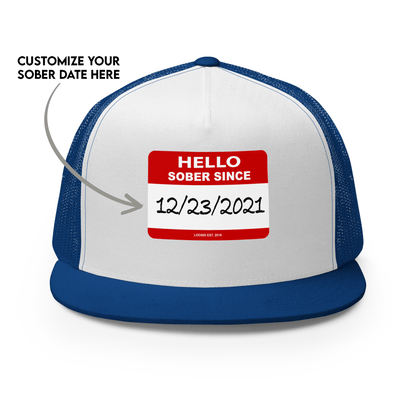 Hello Sober Since Sober Hat close-up view (view 12)