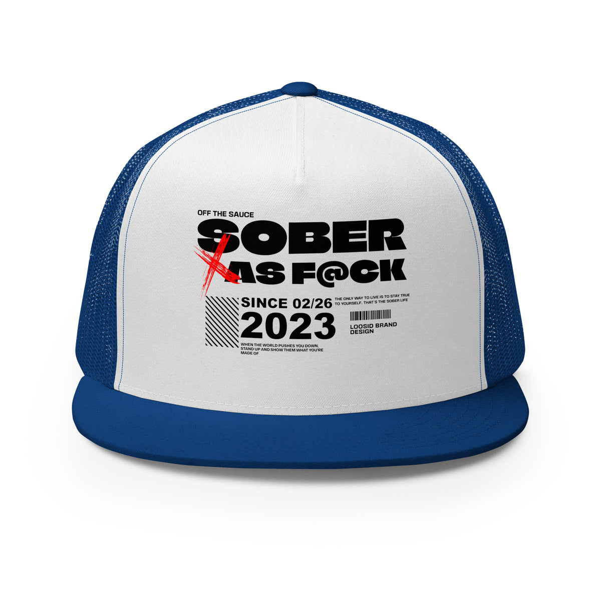 Motivational sober hat for people proud to recover out loud