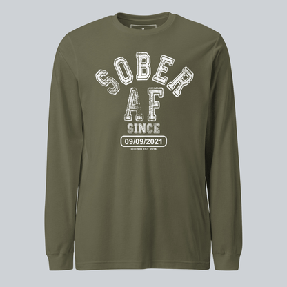 Sober AF Since Long Sleeve Sober T Shirt graphic detail (view 14)
