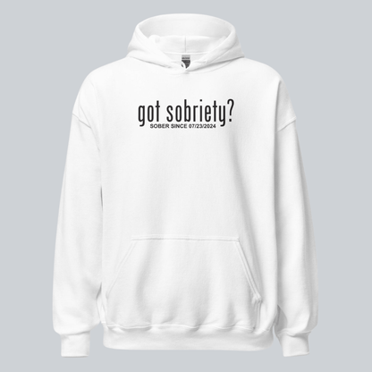 Got Sobriety Recovery Hoodie graphic detail (view 4)