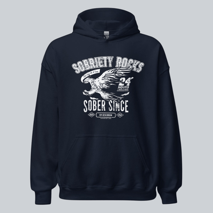 Sober Since Recovery Hoodie graphic detail (view 4)
