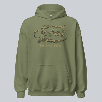 Sober Since Camo Recovery Hoodie featuring the design (view 11)