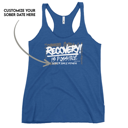 Recovery Is Possible Sober Tank Top graphic detail (view 14)