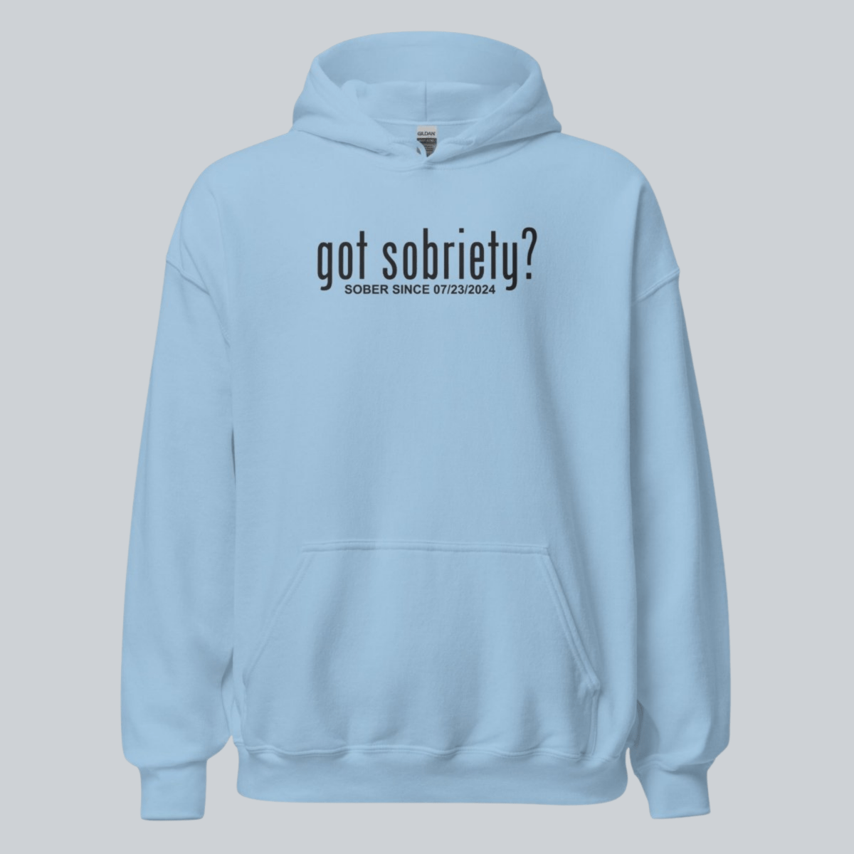 Got Sobriety Recovery Hoodie close-up view (view 32)