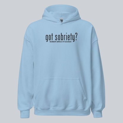 Got Sobriety Recovery Hoodie close-up view (view 32)