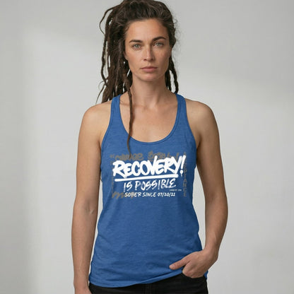 Recovery Is Possible Sober Tank Top side view (view 16)