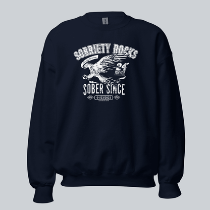 Sober Since Recovery Hoodie side view (view 6)