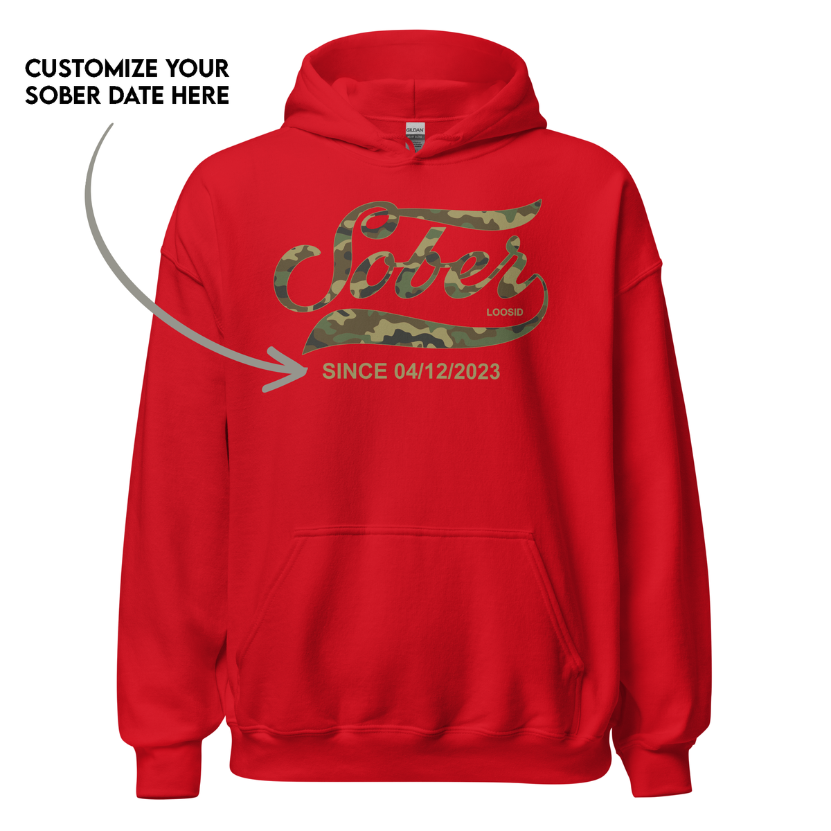 Recovery Hoodie symbolizing strength, pride, and resilience