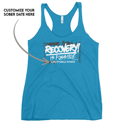 Recovery Is Possible Sober Tank Top back view (view 17)