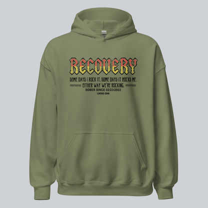 Recovery Rocks Recovery Hoodie back view (view 17)