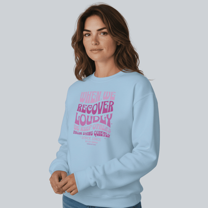 When We Recover Loudly Recovery Hoodie back view (view 17)