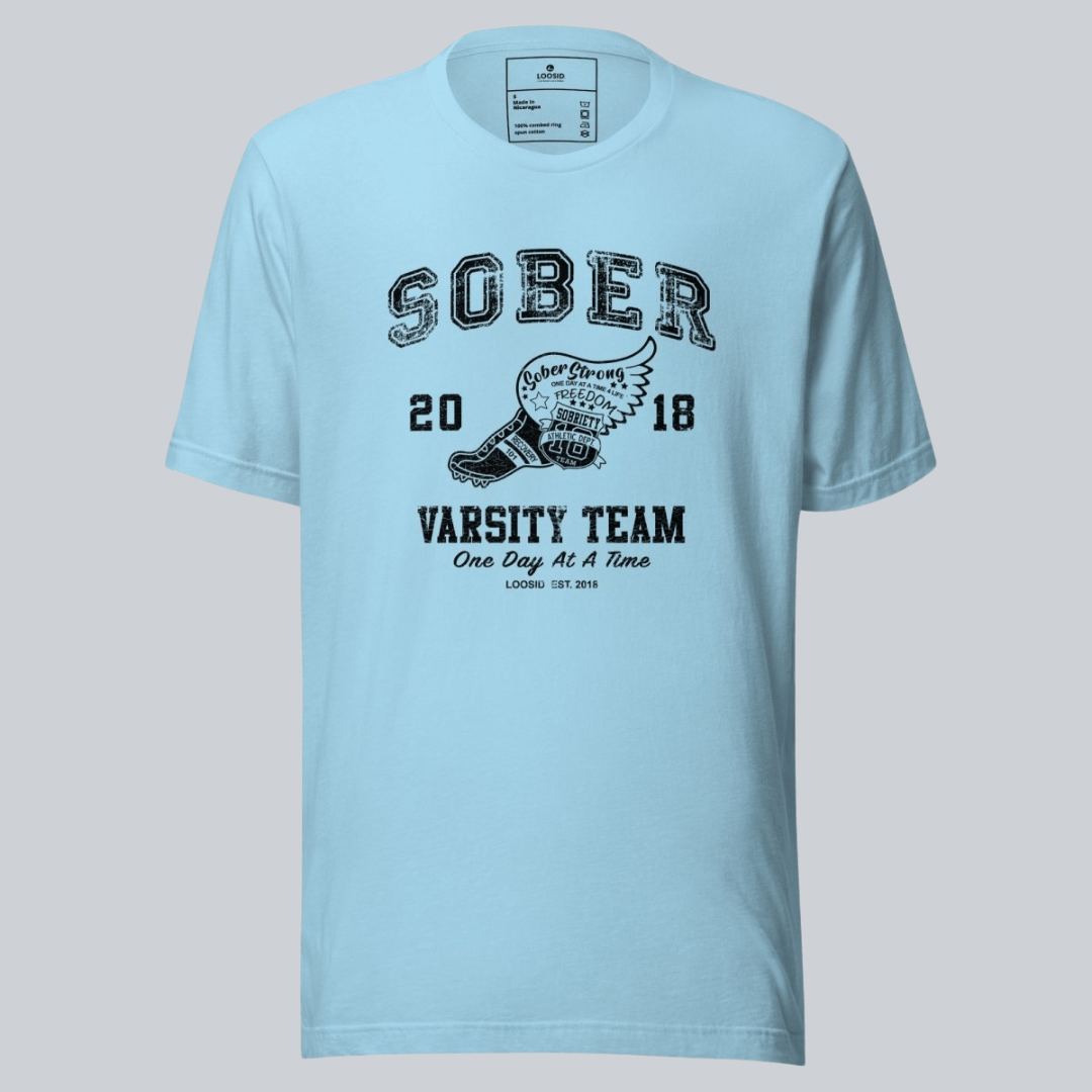 Sober Varsity Men's Sober Sober T Shirt graphic detail (view 24)