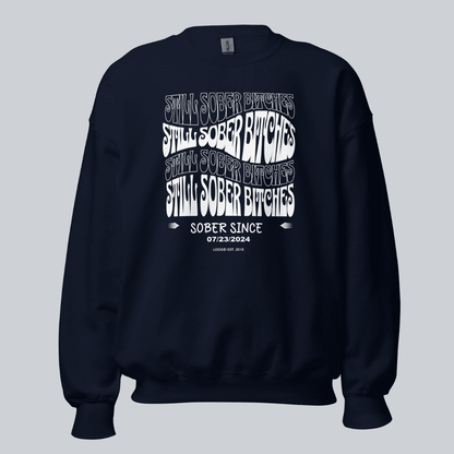 Still Sober B Recovery Hoodie back view (view 7)
