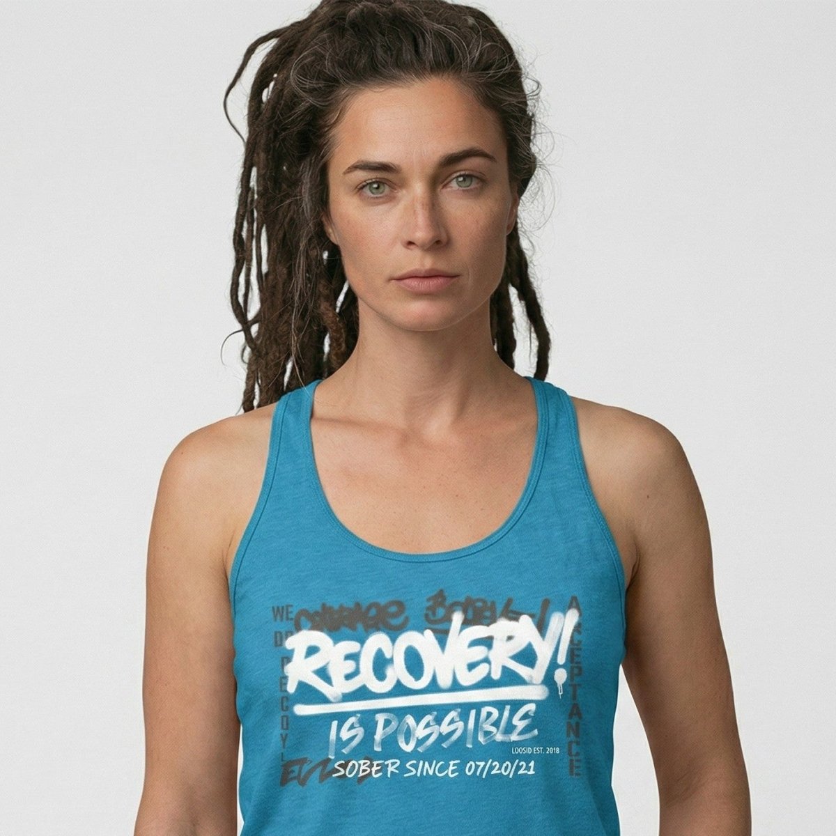 Recovery Is Possible Sober Tank Top packaging detail (view 18)